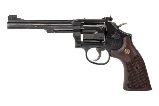 S&W Model 48 22 Magnum Classic Revolver with 6 inch carbon steel barrel